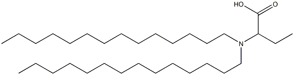 2-(Ditetradecylamino)butyric acid 结构式