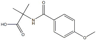 2-(4-Methoxybenzoylamino)-2-methylpropionic acid 结构式