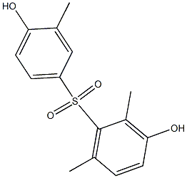 3,4'-Dihydroxy-2,3',6-trimethyl[sulfonylbisbenzene] 结构式