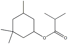 Isobutyric acid 3,3,5-trimethylcyclohexyl ester 结构式