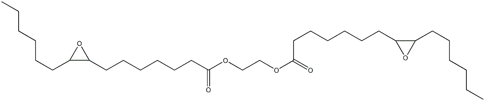 Bis(8,9-epoxypentadecanoic acid)1,2-ethanediyl ester 结构式