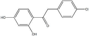 2,4-Dihydroxy-4'-chlorodeoxybenzoin 结构式