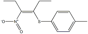 (Z)-3-(4-Methylphenylthio)-4-nitro-3-hexene 结构式