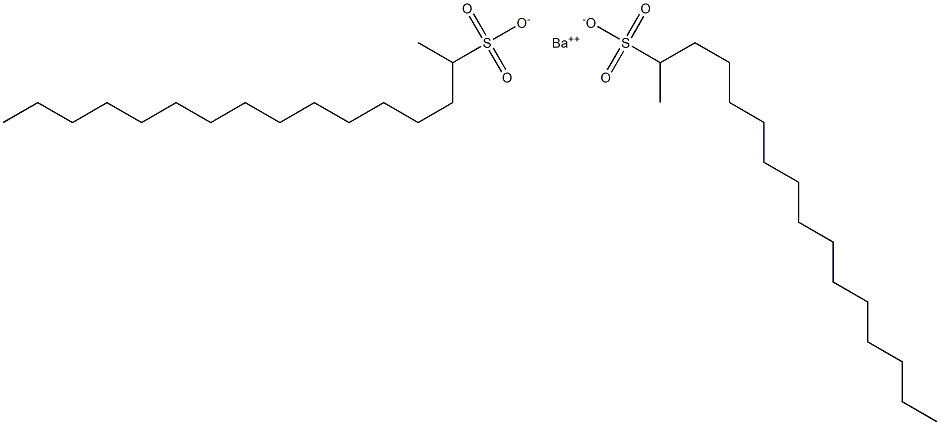 Bis(hexadecane-2-sulfonic acid)barium salt 结构式