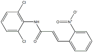 N-(2,6-Dichlorophenyl)-3-[2-nitrophenyl]propenamide 结构式