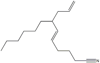 (5E)-7-Hexyl-5,9-decadienenitrile 结构式