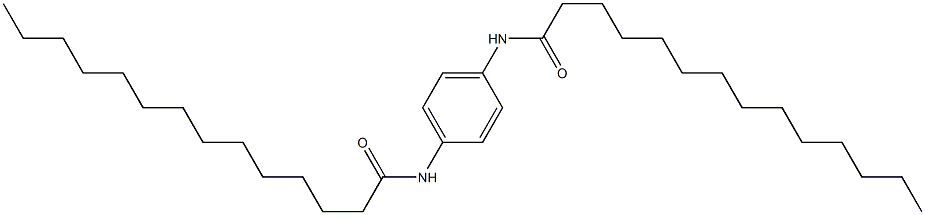 N,N'-Bis(1-oxotetradecyl)-p-phenylenediamine 结构式