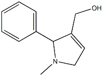 2,5-Dihydro-1-methyl-2-phenyl-1H-pyrrole-3-methanol 结构式