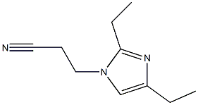 1-(2-Cyanoethyl)-2,4-diethyl-1H-imidazole 结构式
