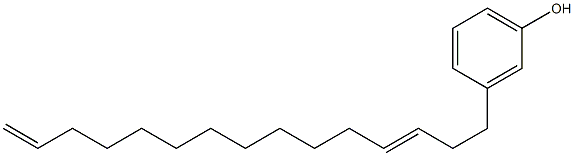 3-(3,14-Pentadecadienyl)phenol 结构式