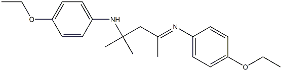 N-[3-(p-Ethoxyanilino)-1,3-dimethylbutylidene]-p-phenetidine 结构式