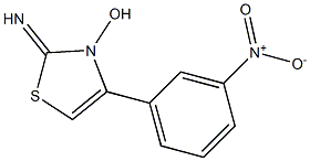 4-(3-Nitrophenyl)-2-imino-2,3-dihydrothiazol-3-ol 结构式