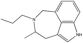 3,4,5,6-Tetrahydro-4-methyl-5-propyl-1H-azepino[5,4,3-cd]indole 结构式