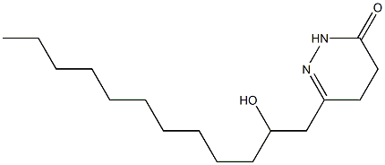 4,5-Dihydro-6-[2-hydroxydodecyl]pyridazin-3(2H)-one 结构式