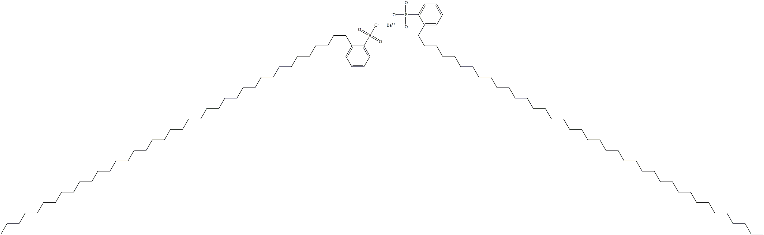 Bis[2-(nonatriacontan-1-yl)benzenesulfonic acid]barium salt 结构式
