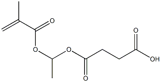 Succinic acid hydrogen 1-(methacryloyloxy)ethyl ester 结构式