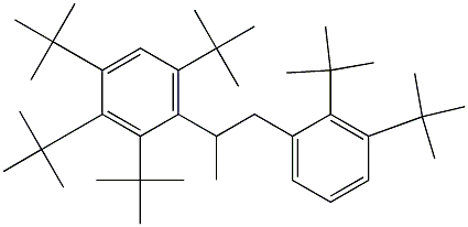 2-(2,3,4,6-Tetra-tert-butylphenyl)-1-(2,3-di-tert-butylphenyl)propane 结构式