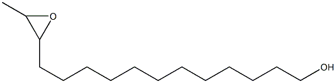 13,14-Epoxypentadecan-1-ol 结构式