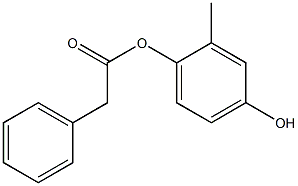 Phenylacetic acid 4-hydroxy-2-methylphenyl ester 结构式