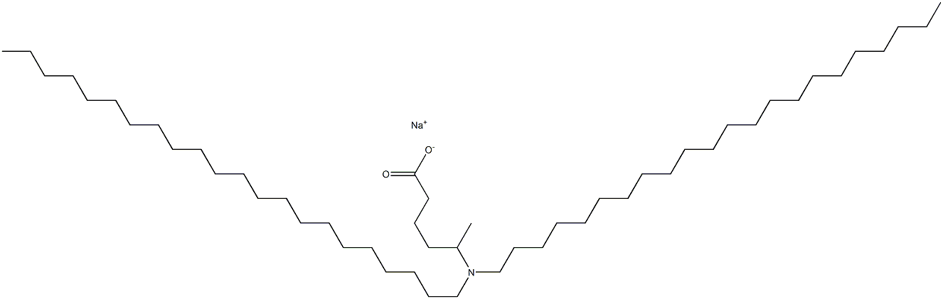 5-(Didocosylamino)hexanoic acid sodium salt 结构式