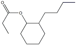 Propionic acid 2-butylcyclohexyl ester 结构式