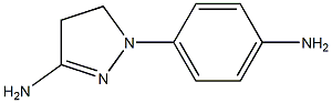 1-(4-Aminophenyl)-4,5-dihydro-1H-pyrazol-3-amine 结构式