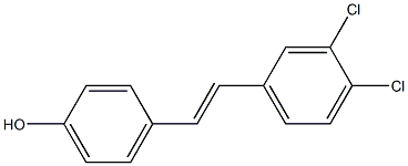 4-[(E)-2-(3,4-Dichlorophenyl)ethenyl]phenol 结构式