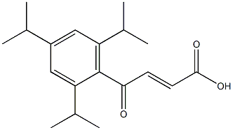 3-(2,4,6-Triisopropylbenzoyl)acrylic acid 结构式