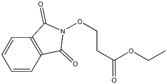 3-(1,3-Dioxoisoindolin-2-yloxy)propionic acid ethyl ester 结构式