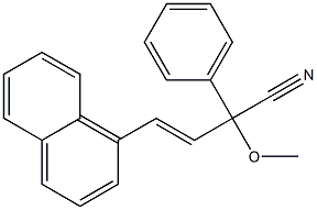 2-Methoxy-2-phenyl-4-(1-naphtyl)-3-butenenitrile 结构式