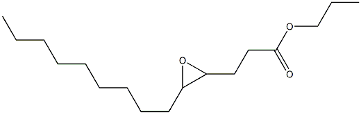 4,5-Epoxytetradecanoic acid propyl ester 结构式