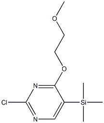 2-Chloro-4-(2-methoxyethoxy)-5-(trimethylsilyl)pyrimidine 结构式