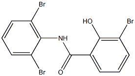 2',3,6'-Tribromo-2-hydroxybenzanilide 结构式