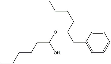 Hexanal benzylpentyl acetal 结构式