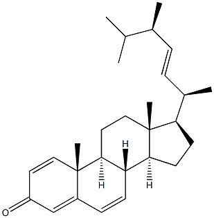 Ergosta-1,4,6,22-tetren-3-one 结构式