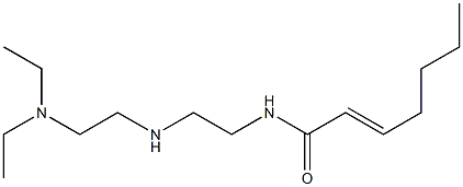 N-[2-[2-(Diethylamino)ethylamino]ethyl]-2-heptenamide 结构式