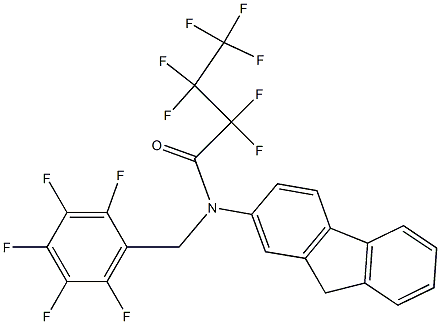2-[(2,3,4,5,6-Pentafluorobenzyl)(heptafluorobutyryl)amino]-9H-fluorene 结构式