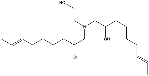 1,1'-[(2-Hydroxyethyl)imino]bis(7-nonen-2-ol) 结构式