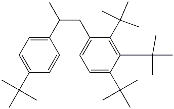 1-(2,3,4-Tri-tert-butylphenyl)-2-(4-tert-butylphenyl)propane 结构式
