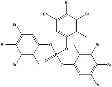 Phosphoric acid tris(3,4,5-tribromo-2-methylphenyl) ester 结构式
