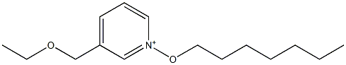 3-(Ethoxymethyl)-1-(heptyloxy)pyridinium 结构式