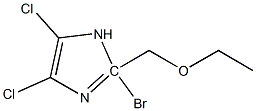 2-Bromo-4,5-dichloro 1-ethoxymethyl-1H-imidazole 结构式