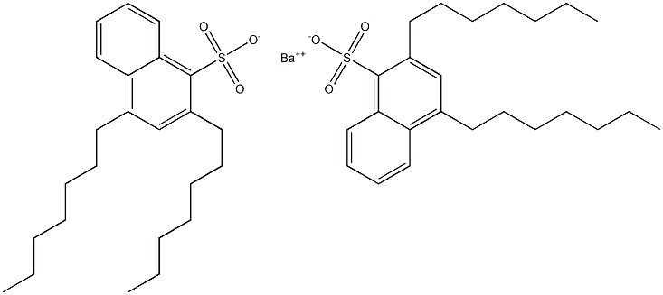 Bis(2,4-diheptyl-1-naphthalenesulfonic acid)barium salt 结构式