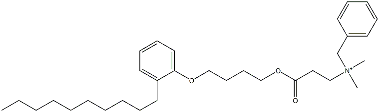 N,N-Dimethyl-N-benzyl-N-[2-[[4-(2-decylphenyloxy)butyl]oxycarbonyl]ethyl]aminium 结构式