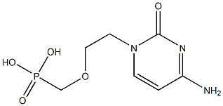 [[2-(Cytosine-1-yl)ethoxy]methyl]phosphonic acid 结构式
