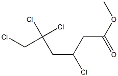 3,5,5,6-Tetrachlorohexanoic acid methyl ester 结构式