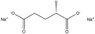 [S,(+)]-2-Methylglutaric acid disodium salt 结构式