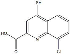 4-Mercapto-8-chloroquinoline-2-carboxylic acid 结构式