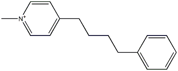 1-Methyl-4-(4-phenylbutyl)pyridinium 结构式