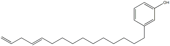 3-(11,14-Pentadecadienyl)phenol 结构式